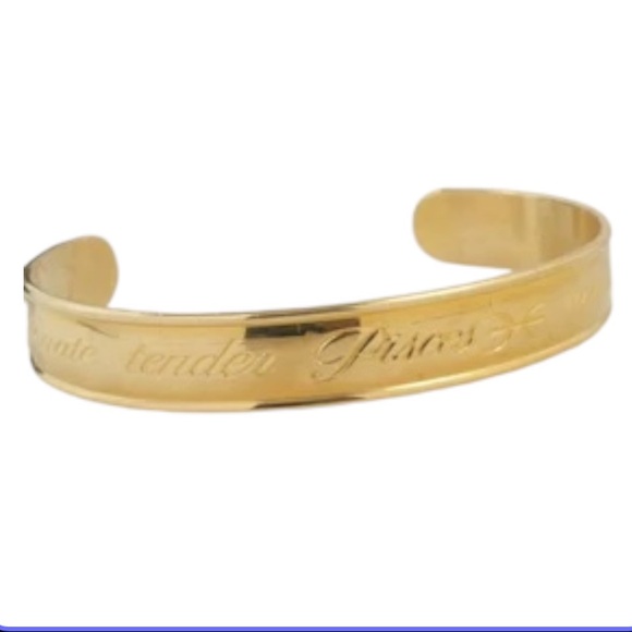 Vintage Cuff Bracelet Gold tone Avon Taurus Zodiacs size 3/8”X 5.5” - Picture 1 of 9